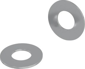 vidaXL Βίδες 2 pcs Ασημί 16 x 16 x 1,5 εκ Σίδερο