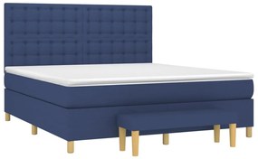 ΚΡΕΒΑΤΙ BOXSPRING ΜΕ ΣΤΡΩΜΑ ΜΠΛΕ 180X200 ΕΚ. ΥΦΑΣΜΑΤΙΝΟ 3137499