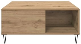 vidaXL Τραπεζάκι σαλονιού artisan δρυς 80 x 80 x 36.5 εκ