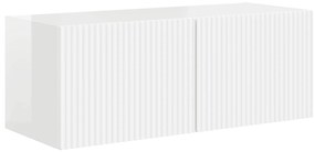 vidaXL 4 pcs Υψηλής γυαλάδας λευκό