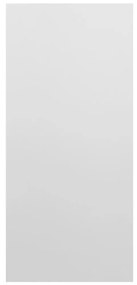 Ραφιέρα/Βιβλιοθήκη Γυαλιστερό Λευκό 66x30x130 εκ. Μοριοσανίδα - Λευκό
