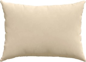 vidaXL Μαξιλάρι Καναπέ 2 pcs Κρεμ 70 x 50 cm ύφασμα