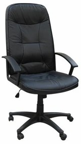 Καρέκλα γραφείου Mesa 286, Μαύρο, 116x65x68cm, 17 kg, Με μπράτσα, Με ρόδες, Μηχανισμός καρέκλας: Κλίση | Epipla1.gr