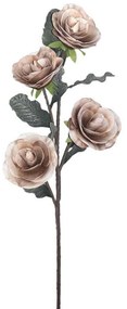 Τεχνητό Λουλούδι Τριαντάφυλλο 00-00-6117-5 86/37cm Brown Marhome Foam