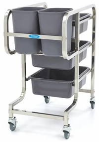 Cleaning Trolley - incl 5 Bins