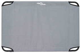 vidaXL Κρεβάτι Σκύλου Ανοιχτό γκρι 105 x 65 x 18 εκ.