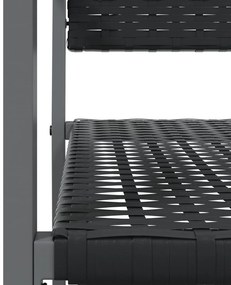 vidaXL Σετ Τραπεζαρίας Κήπου 5 Τεμαχίων από Συνθετικό Ρατάν / Ατσάλι