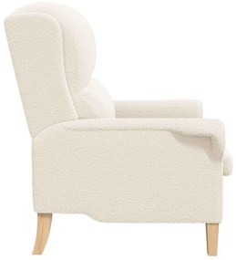 vidaXL Πολυθρόνα Κρεμ 76 x 94 x 102 εκ. ύφασμα