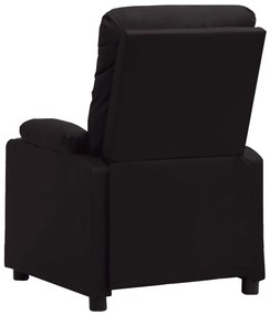 vidaXL Πολυθρόνα Ανακλινόμενη Ηλεκτρική Μαύρη από Συνθετικό Δέρμα