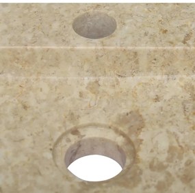 Νιπτήρας Επιτοίχιος Κρεμ 38 x 24 x 6,5 εκ. Μαρμάρινος - Κρεμ