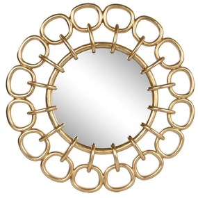 Τοίχο καθρέφτη Home ESPRIT Χρυσό 95 x 5 x 95 cm