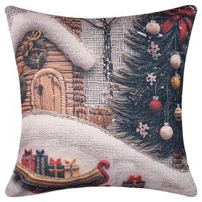 Χριστουγεννιάτικη Μαξιλαροθήκη (45x45) Silk Fashion ks2026-14
