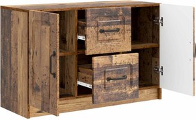 vidaXL Πλαϊνό γραφείο Παλαιωμένο ξύλο 89 x 34,5 x 57 εκ.