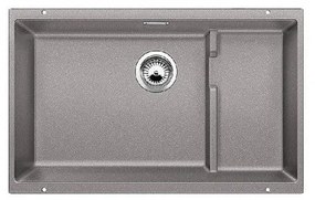 Blanco Subline-U 700-U Level Alu Metallic SILGRANIT™ PuraDur™ Γρανιτένιος Νεροχύτης Υποκαθήμενος με 1 Γούρνα 73x46 cm