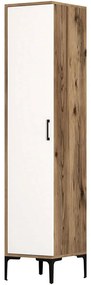 Ντουλάπα Μονόφυλλη Kumsal 845HCT5410 40x47,5x201,4cm Walnut-White Μονόφυλλη