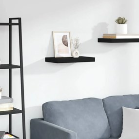 vidaXL Ράφι Τοίχου Μαύρο 40x23,5x3,8 εκ. MDF