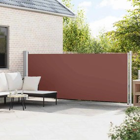 vidaXL Σκίαστρο Πλαϊνό Συρόμενο Βεράντας Καφέ 614 x 160 εκ.