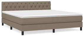 ΚΡΕΒΑΤΙ BOXSPRING ΜΕ ΣΤΡΩΜΑ TAUPE 160X200 ΕΚ. ΥΦΑΣΜΑΤΙΝΟ 3140309