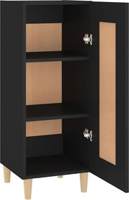 vidaXL Ντουλάπι Μαύρο 34,5 x 34 x 90 εκ. από Επεξεργασμένο Ξύλο