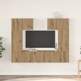vidaXL Σετ επίπλου τηλεόρασης 6 pcs artisan δρυς 80 x 30 x 30 εκ