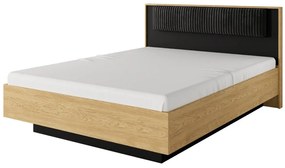 Κρεβάτι Baltic (Για Στρώμα 160x200cm) Με Αποθηκευτικό Χώρο 166x210x102cm Natural-Anthracite Διπλό