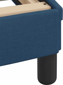 vidaXL Κρεβάτι με Στρώμα Hvar Μπλε 180x200 εκ. Υφασμάτινο