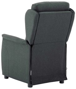 vidaXL Καρέκλα μασάζ Σκούρο γκρι 67.5 x 93.5 x 101.5 εκ ύφασμα