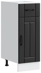 ντουλάπι βάσης κουζίνας Lucca Μαύρο κατασκευασμένο ξύλο