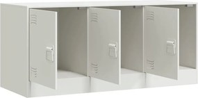 vidaXL Έπιπλο Τηλεόρασης Λευκό 99x39x44 εκ. από Ατσάλι