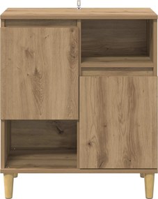 vidaXL Πλαϊνό γραφείο artisan δρυς 35 x 60 x 70 εκ Επεξεργασμένο Ξύλο