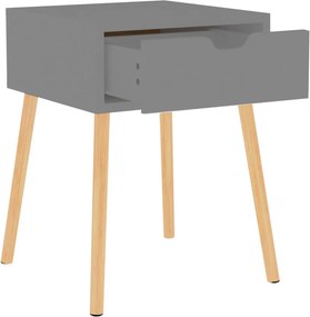 vidaXL Κομοδίνα 2 τεμ. Γκρι 40 x 40 x 56 εκ. από Επεξεργ. Ξύλο