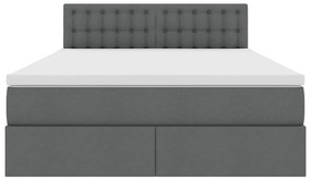 vidaXL Κρεβάτι με αποθηκευτικό χώρο και στρώμα με στρώμα 140 x 200 cm