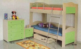 Κουκέτα Ν60 ΔΡΥΣ - ΛΑΧΑΝΙ 90χ190 Μοριοσανίδας