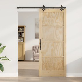 vidaXL Συρόμενη Πόρτα με Σετ Εξαρτημάτων 'ORKDAL' Μασίφ Ξύλο Πεύκου