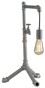 Φωτιστικό Επιτραπέζιο I-Amarcord-L1 ZN Grey Luce Ambiente Design Metal