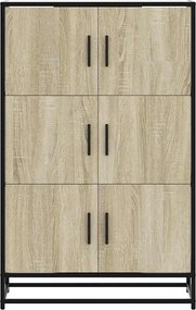 vidaXL Ντουλάπι Δρυς sonoma 68x35x106,5 cm Επεξεργασμένο Ξύλο μέταλλο