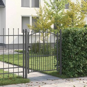 vidaXL Πύλη Φράχτη με Ακίδες EMMEN 125 x 100 εκ