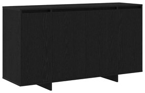 vidaXL Πλαϊνό γραφείο Μαύρη δρυς 135 x 41 x 69 cm Επεξεργασμένο ξύλο