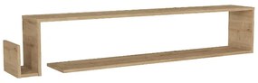 Έπιπλο τηλεόρασης επιτοίχιο Regnar Megapap χρώμα sapphire oak 168,6x25x31,8εκ.