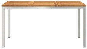 vidaXL Τραπέζι Εξωτερικού Χώρου 150x90x75 εκ Μασίφ Ξύλο Ακακίας