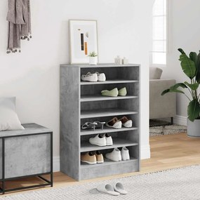 vidaXL Παπουτσοθήκη Γκρι Σκυροδέματος 60 x 35 x 92 εκ. από Επεξ. Ξύλο