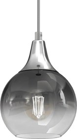 Κρεμαστό Φωτιστικό Monte Ø15cm Ασημί