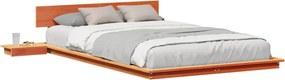 vidaXL Σκελετός Κρεβατιού Καφέ 140 x 190 cm ξύλο