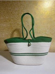 Stewehome Τσάντα παραλίας από πλεκτή ψάθα 40x10 cm