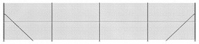 vidaXL Συρματόπλεγμα Περίφραξης Ανθρακί 2 x 10 μ. με Βάσεις Φλάντζα