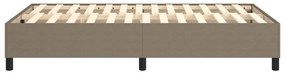 vidaXL Σκελετός Κρεβατιού Χωρίς Στρώμα Taupe 120x200 εκ. Υφασμάτινο
