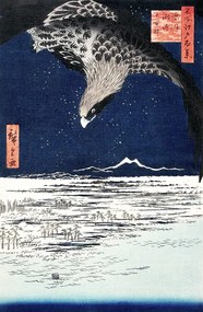 Αναπαραγωγή Japanese hawk (1857), Utagawa Hiroshige