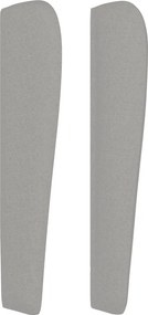 vidaXL Κρεβάτι Boxspring με Στρώμα Ανοιχτό Γκρι 100x200 εκ. Υφασμάτινο