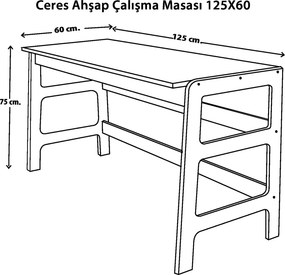 Γραφείο Τικ CLIGER 125x60x75