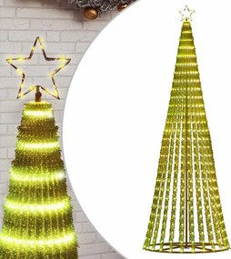 vidaXL Χριστουγεννιάτικο δέντρο LED 475 LED Ζεστό Λευκό 247 εκ.